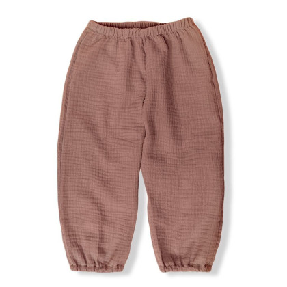 Detské mušelínové nohavice Luca Brown Esito