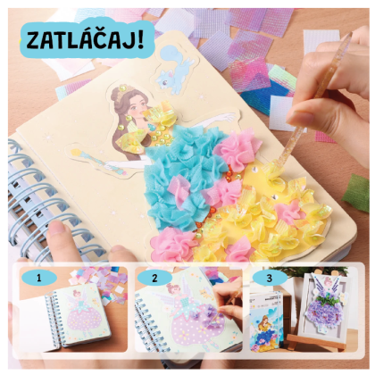 Fashion kreatívna kniha Magic Princesses