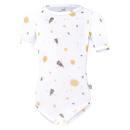 Body tenké tričko Tlač KR Outlast® UV 50+ biela čmeliaci