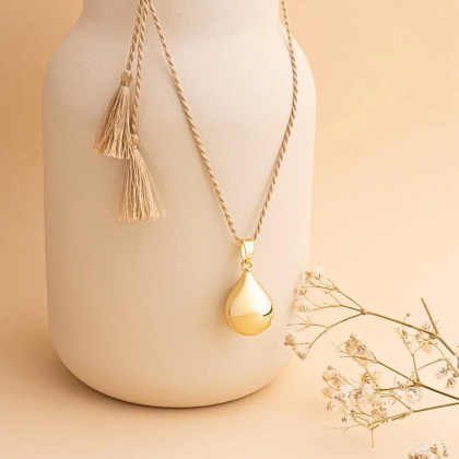 Hodvábna šnúrka k rolničkám - béžová