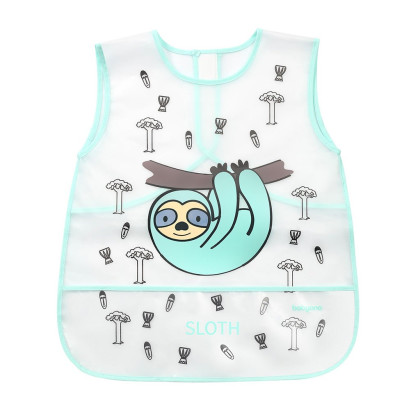 Umývateľný podbradník - zástera 38x45 cm Baby Ono leňochod