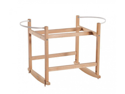 Hojdací stojan na Mojžišov košík pre bábätko RockingBaby transparent bezfarebný lak 2.AKOSŤ