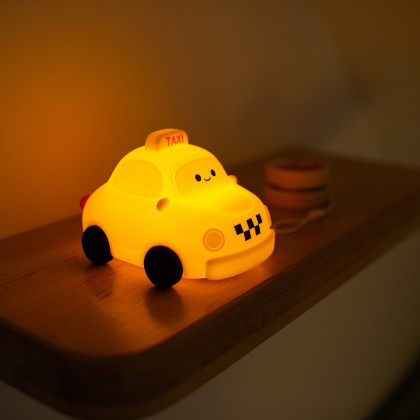 LED silikónová nočná lampička stmievateľná, dotyková - taxi Mary's