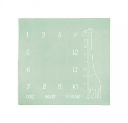 Míľniková mušelínová plienka/dečka 120x120 cm Boho Sensillo, mätová