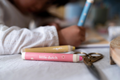 Omaľovánky s pastelkami Záhrada Rosa Little Dutch