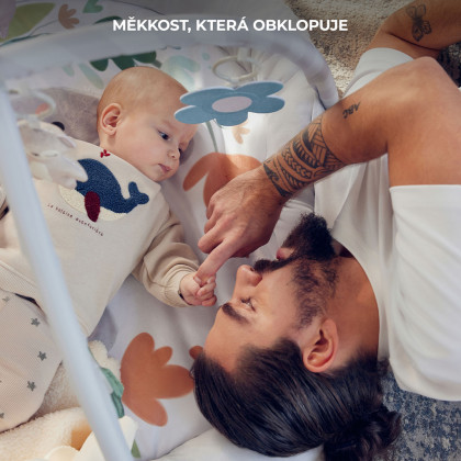 Deka hracia s hrazdičkou Cozyplay Light Grey Kinderkraft