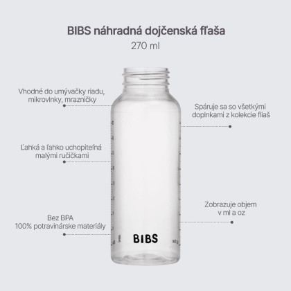 Náhradná plastová fľaša 270 ml Bibs