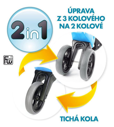 Odrážadlo Funny Wheels Sport 2v1 s gumovými kolesami