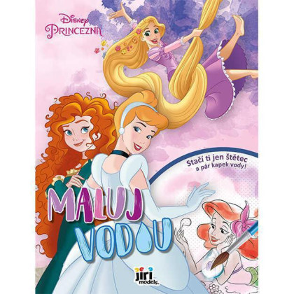 Maľuj vodou A4 Disney Princezné