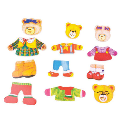 Oblékací puzzle Medvedia rodinka Bigjigs Toys