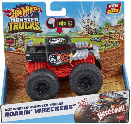 Hot Wheels Monster trucks svietiaci a rámusiaci vrak HDX60