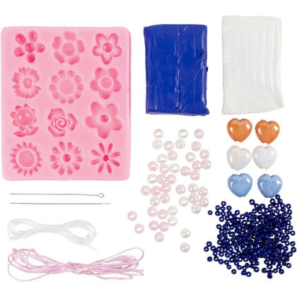 Kreatívna súprava Mini Craft Kit Jewellery Flowers Creativ Company