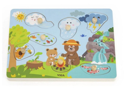 Drevená vkladačka zvuková Viga