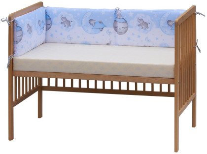 Mantinel do postieľky 4dielny Scarlett Lucy - 180 x 30 cm - modrá