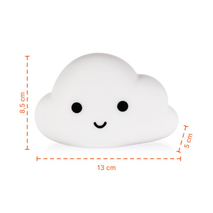 Silikónové nástenné nočné svetlo Cloud Zopa