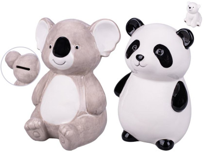 Pokladnička medvedík porcelánový 15 cm