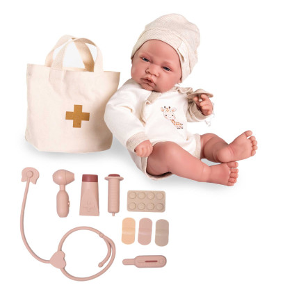 Realistická bábika bábätko s celovinylovým telom 42 cm Lui 50424 Antonio Juan