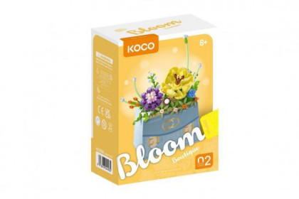 Stavebnica mini Kvetina v kabelke 223 ks Koco