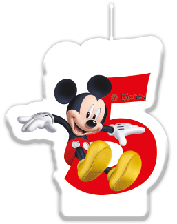 Sviečka Disney Mickey č. 5