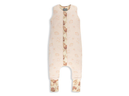 Celoročný spací vak s nohavicami Vintage Animals Sleepee Almond/Cream