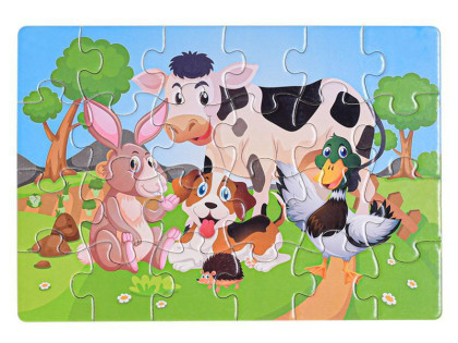 Puzzle detské zvieratká 24 dielikov