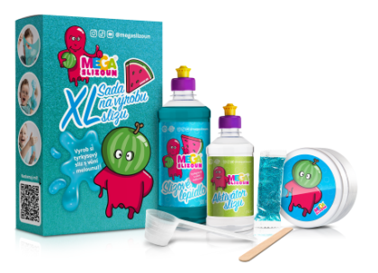 Súprava na výrobu slizu XL tyrkysová