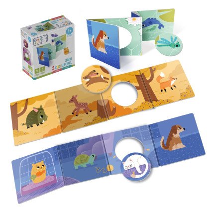 Súprava 3 Kuki leporel Zvieratká KukiKuk