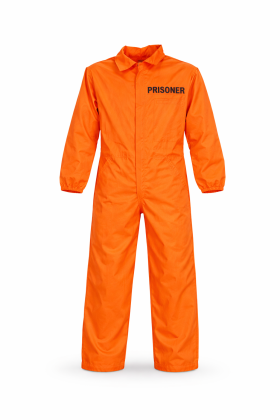 Set na karneval - väzeň 110-120 cm