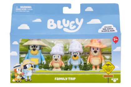 Rodinný výlet 4 figúrky Bluey
