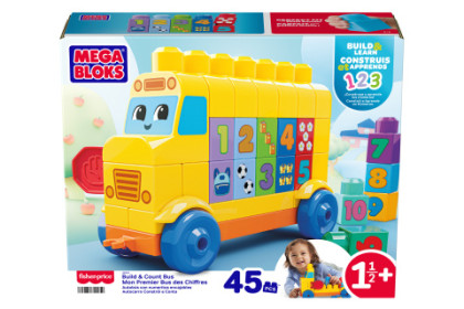 Zábavný autobus s počítaním Mega bloks