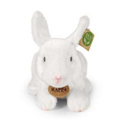 Plyšový králik biely ležiaci 23 cm Eco-Friendly Rappa