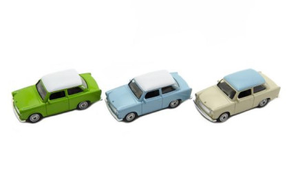 Auto Welly Trabant 1:60 kov 7cm voľný chod