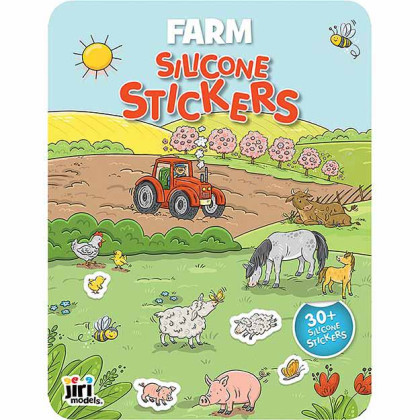 Hra so silikónovými samolepkami Farma