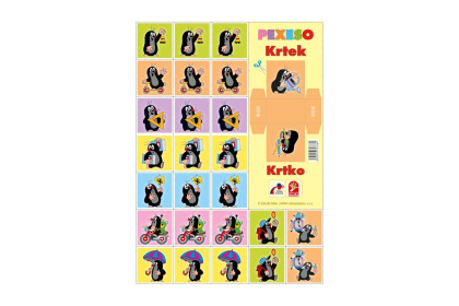 Pexeso Abeceda papierové spoločenská hra 20 obrázkových trojíc