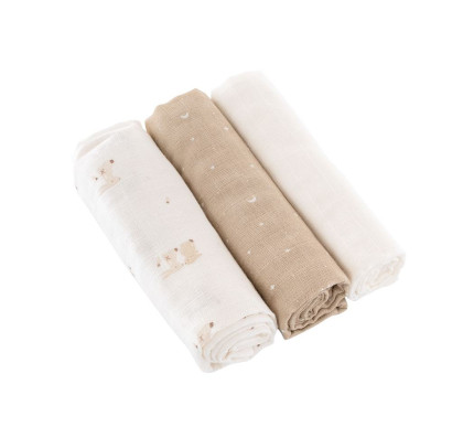 Látkové plienky 3 ks 80 x 80 cm Träumeland