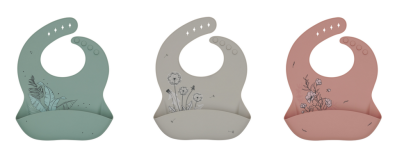 Podbradník s vreckom Platinum Silicone KikkaBoo