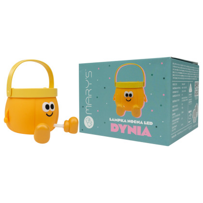 LED nočná lampička a stojan na pastelky 2v1 - tekvica Mary's