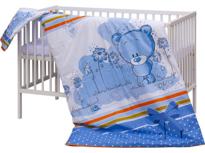 Detská postieľka s kompletnou výbavou, 120 x 60 cm, Koty Scarlett