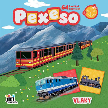 Pexeso v zošite Vlaky