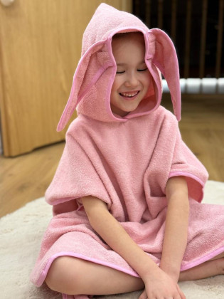 Osuška pončo s kapucňou a uškami Junior 70 x 140 cm Babymatex