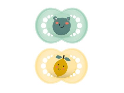 Cumlík Ortodonický Original 6 m+ Mätový/Žltý MAM