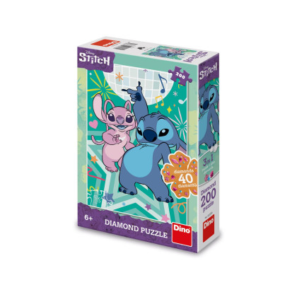 Puzzle Stitch Diamond 33x47cm + lepidlo + kamienky 200 dielikov