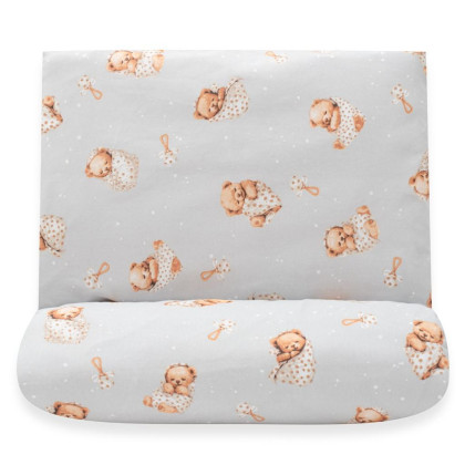 2-dielne posteľné obliečky Sweet teddy bear 90/120 cm grey New Baby