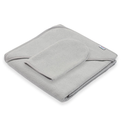 Detská froté osuška s kapucňou New Baby Basic 80 x 80 cm