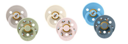 Colour Bumblebee cumlíky z prírodného kaučuku 2 ks 0 - 6 m Bibs