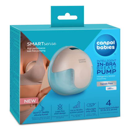Elektrická odsávačka materského mlieka do podprsenky SmartSense Canpol babies
