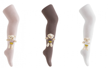 Detské balvnené pančucháče s aplikáciou plyšáka Be Snazzy