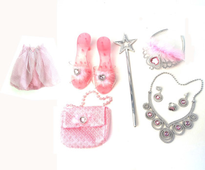 Set pre princeznú so sukienkou a papučky