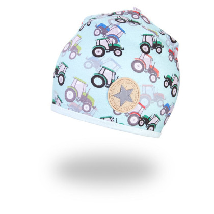 Čiapka podšitá Outlast® Traktor/zv. mentolová