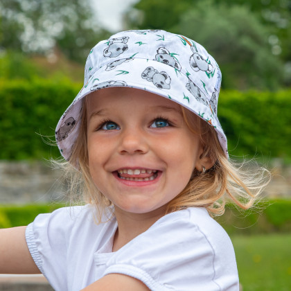 Detský klobúk Koala Biela Esito